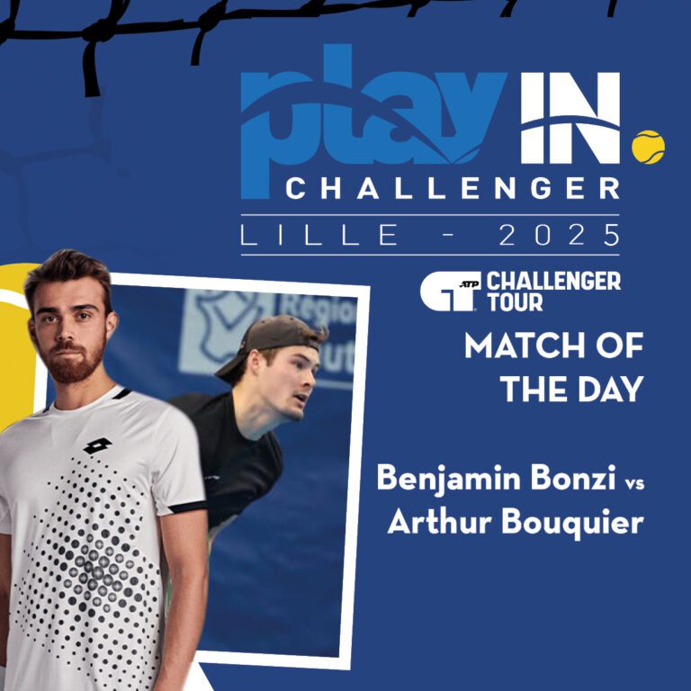 Read more about the article Play In Challenger Lille 2025 : Lucas Pouille into quarter final, Benjamin Bonzi as a leader, Luca Nardi disapointing